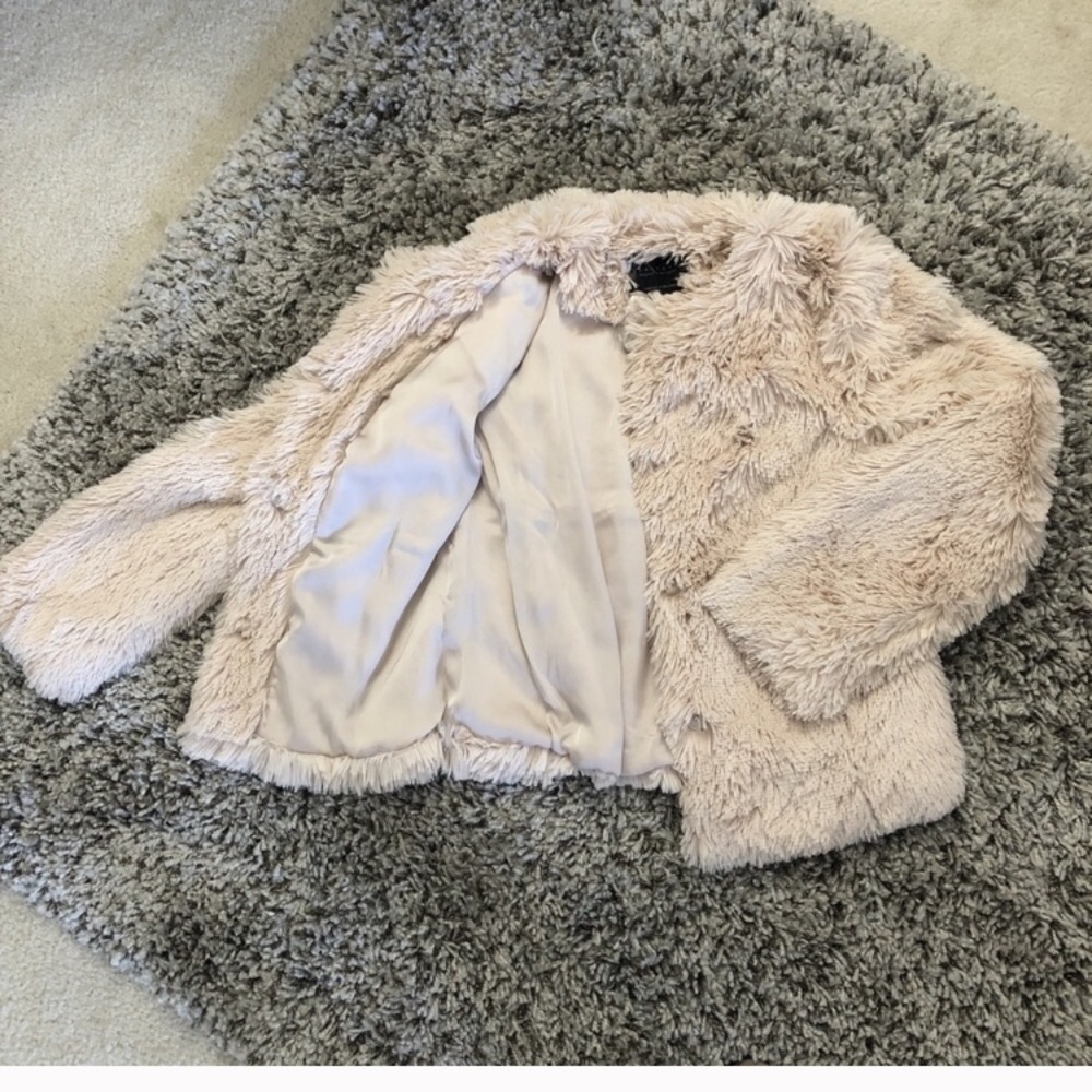 Sanctuary Cream Faux Fur Jacket - Picture 3 of 8